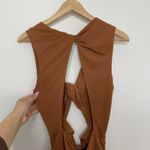 Michael Costello  x Revolve April Midi Dress in Terra Cotta Womens Medium New Photo 6