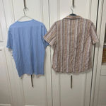 Liz Claiborne NWT V-neck blue tee & Kim Rogers short sleeve button down M Photo 7