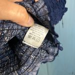 Blush Navy Blue Smocked Crop Top | Medium Photo 6