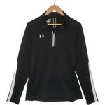 Under Armour  Shirt Womens M Qualifier Loose Quarter Zip Pullover Long Sleeve Blk Photo 0