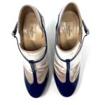 Valentino Garavani leather & velvet heeled booties, made it Italy, size 39.5 Photo 5