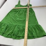 Mango MNG Dress Womens XS‎ Green Frill Mini Sleeveless Ruffle Hem A Photo 8