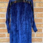 KOOS COUTURE van den AKKER Royal blue velvet dress small Photo 0