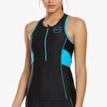 Zone 3 Women's Black/Turquoise Activate Tri Top Triathlon Vest Swimming Size XS Black Photo 0