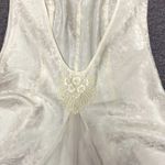 Vintage L.A. Intimates‎ Low Back Chiffon & Satin Slip Gown Ivory Size S Photo 4