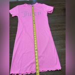 Juicy Couture  Pink Ribbed Nightgown or Sleep Shirt Short Sleeve Size Large Photo 1