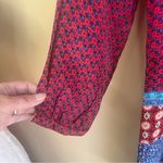 Tolani “Sava Dress” 100% Silk Womens Tunic Dress Red Size XS Celebrity Famous Photo 4