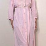 Vintage Jrs. by Barad Pink Long Nightgown Robe Long Overcoat Photo 0