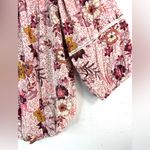 Knox Rose M Boho Peasant Multicolor Berry Floral Top Photo 2