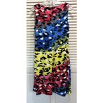 Ronni Nicole Multi Color Leopard Tank/Fit Flare Dress Size Small Sleeveless Photo 3