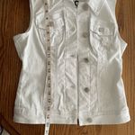G by Guess GBG Stretch White Button Down Vest Sz Small NWT Photo 6