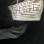 UGG  Boots Black Suede Carter Boots in size 9. Well loved but still life … Photo 5