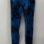 Lululemon Black and Blue Dark Floral Active Legging Tights 4 Photo 0