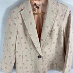 Sigrid Olsen  Textured Floral Blazer Size 8P Photo 0