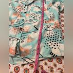 Vintage 90s 80s Shark Week Retro Button Down Collared Blouse Size Medium White Photo 5