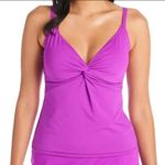 Bleu Rod Beattie  Tankini Top Lets Get Twisted Underwire Purple 12D Photo 0