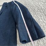 Brooks Brothers Black Fleece  Linen Navy Gold Button Womens Blazer Size BB2 Photo 8