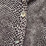 Crazy Horse Liz Claiborne Patterned Woman’s Button Down Shirt Brown Photo 3