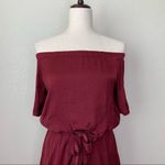 Sabo Skirt Off Shoulder Waist Tie Romper Photo 1