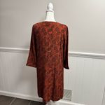 Garnet Hill NEW Millie Crepe 3/4 Sleeve Mini Dress Orange Small S NWT Photo 12