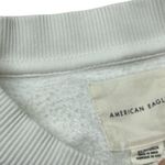 American Eagle  Outfitters White Crewneck Sweatshirt Floral Lace Shoulder  XS Photo 4