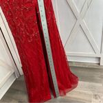 Jules and Cleo Beaded Sequin Mermaid‎ Sheath Dress Red Juniors 6 Photo 9