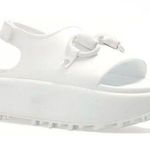 Gucci  Horsebit Flatform Sandal White size 40 Photo 0