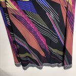 Women's Voir Voir Bright Multicolor Short Sleeve Drop Waist Round Neck Dress 12 Black Photo 4