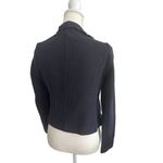 Vince Navy Blue Knit Moto Long Sleeve Jacket Size XS Photo 5