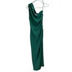 Mango Asymmetric Dress with Draped Details Naty Green NWT Size 2/XS Photo 4