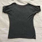 Grey draped fitted waist loose tee size small Gray Photo 0