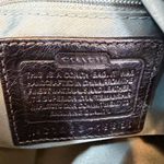 Coach  Poppy Quilted Crinkled Leather Black Shoulder Bag  Blue Inside Y2K #19856 Photo 6