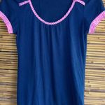 Beautiful MJ SO Cute Navy Pink Maternity Top Blue Size undefined Photo 0
