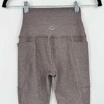 Beyond Yoga Spacedye Out of Pocket High Waisted Midi Leggings Stretch Taupe XXS Photo 4