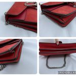 Gucci  Suede Vitello Velvet Small Dionysus‎ Shoulder Bag Vulcanic Red Photo 15