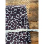 Talbots T1  Women's Leopard Print Straight Pencil Skirt Gray Purple Maroon Size 6 Photo 3