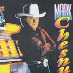 Vintage 90s Mark Chesnutt Longnecks & Short Stories Shirt Black Size M Photo 3