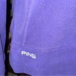 PING Fleece Pull Over Women’s Sz Medium Purple BMW Logo Embroidered Quarter Zip Photo 5