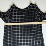 J Jill Wearever Womens Black Windowpane Tunic Top Sz L Office Career Minimalist Size L Photo 10