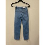 RE/DONE  70s Stove Pipe High-Rise Distressed Crop Jeans Size 25‎ Photo 9