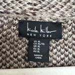 Nicole Miller New York Neutral Plaid Sleeveless Cardigan Photo 1