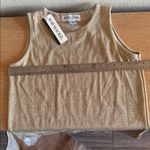 Bob Mackie  studio vintage deadstock new with tags  Shimmering Gold Tank Top Photo 6