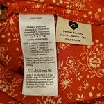 Madewell 💕💕 Button Front Midi Dress ~ Piazza Floral Print Orange White ~ Small Photo 13