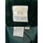 Vintage Together! Velvet Blazer Jacket Emerald Green Size 8 Whimsigoth Jewel Photo 5