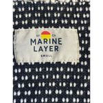 Marine layer women’s Birdseye Knit Cardigan size Small White/Black Photo 4