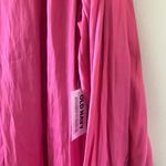 Old Navy  Long Sleeved Satin Pink Button Down Top, NWT Photo 1