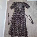 Natural Life Wrap Front Sophia Dress SZ XS Leaf Fall Peasant Boho Prairie Hippie Photo 15