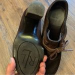 Ralph Lauren Lauren  Brown Suede Denver Wedge Booties - Size 5.5 Shoes Photo 5