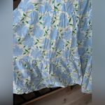 Who What Wear  hydrangeas print wrap maxi skirt ruffle tiered midi plus floral Photo 4