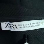 ZARA  Women's Black Rib Knit Strapless Bandeau Tube Cropped Tank Top Size S Photo 2